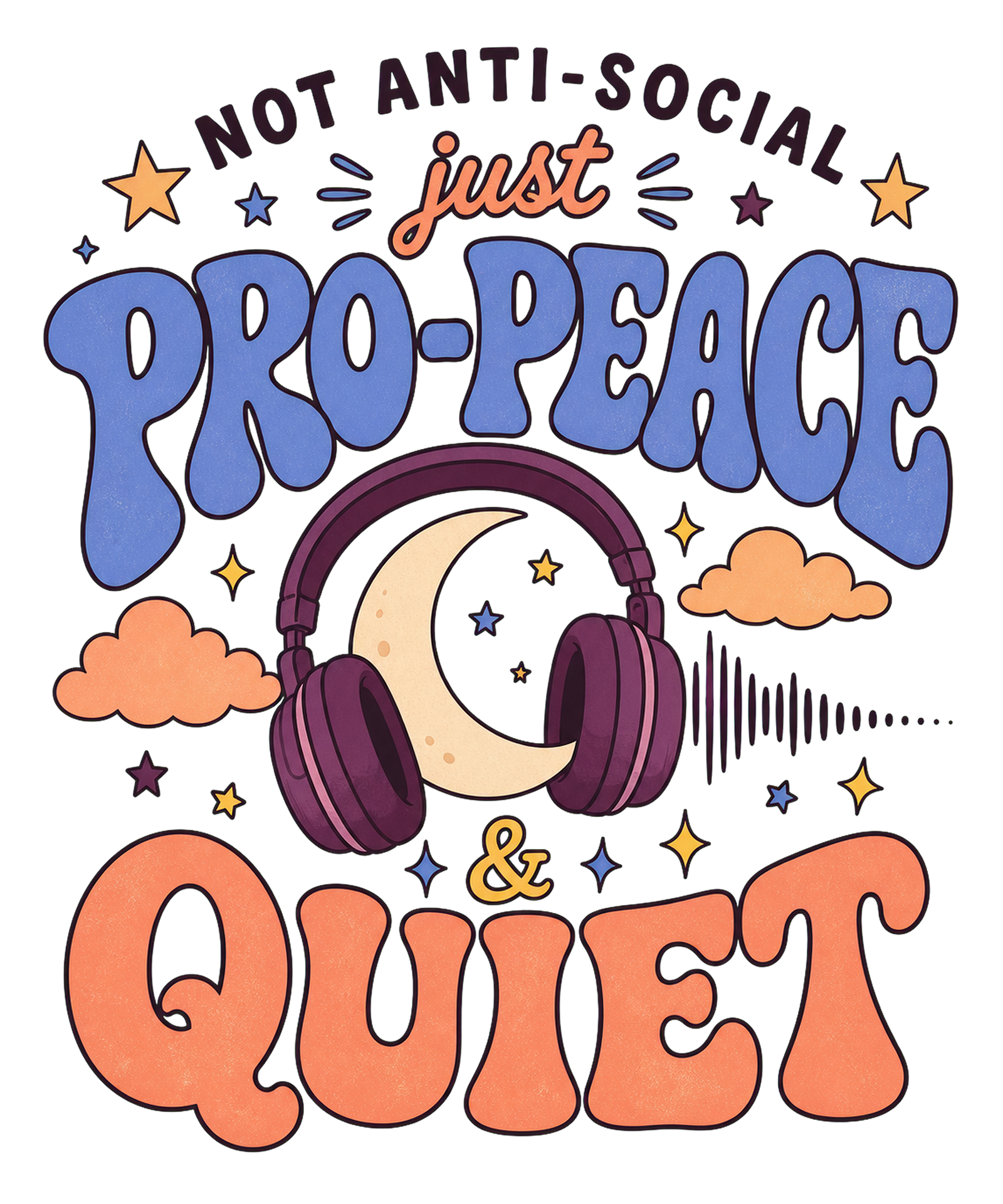 Pro Peace & Quiet Graphic Tee shirt artwork