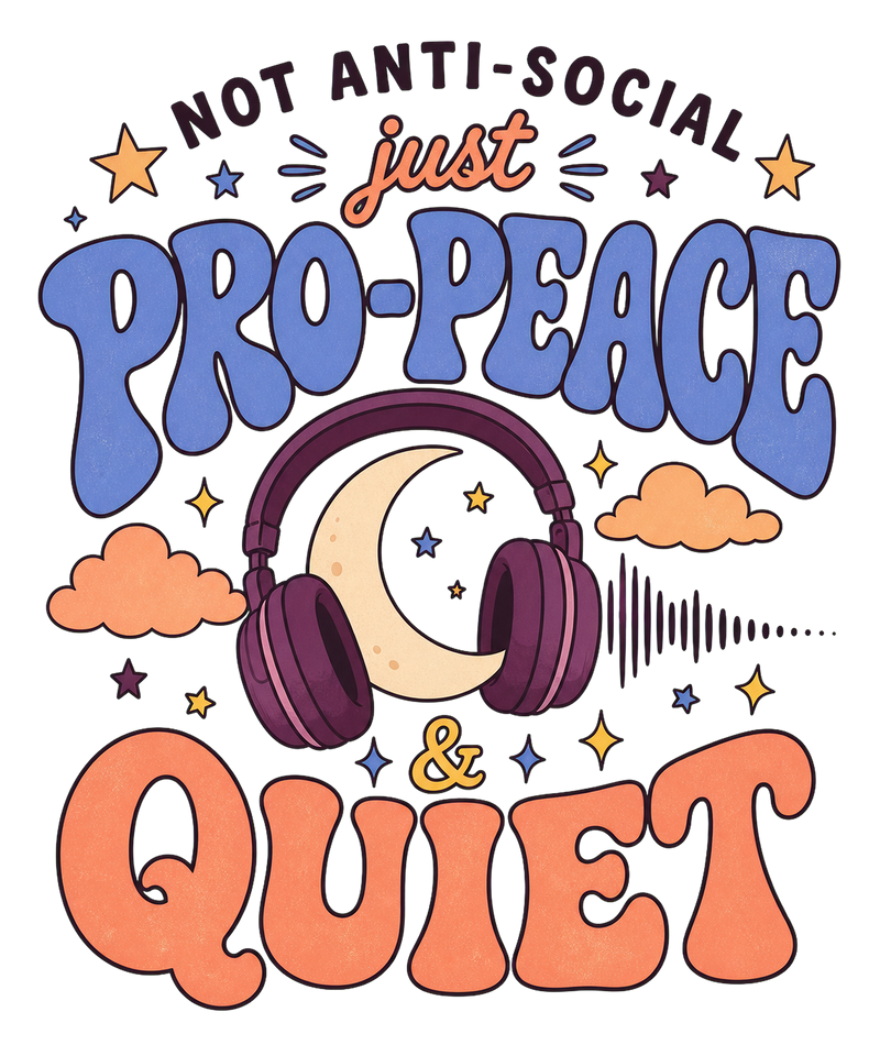 Pro Peace & Quiet Graphic Tee shirt artwork
