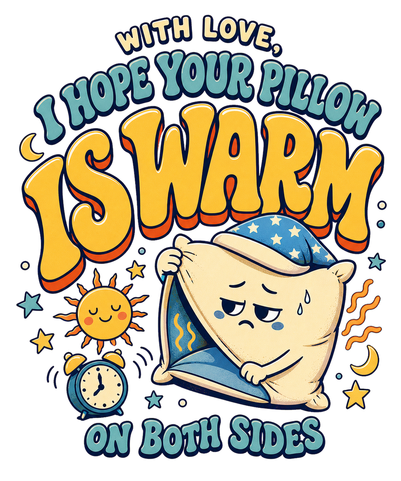 I Hope Your Pillow Is Warm on Both Sides Tee shirt artwork